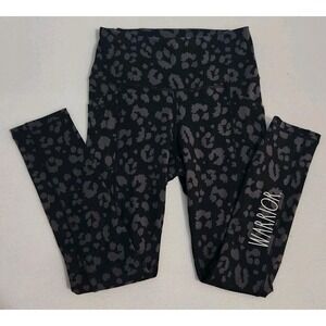 Rae Dunn Warrior Black Leopard Lightweight Joggers Size Small With Pockets